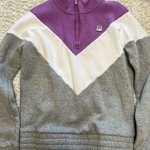FILA Purple, Gray, and White Sweatshirt